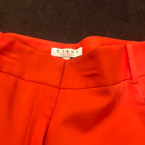 NWT Chaus New York Size 8 pants in neon coral. - Picture 4 of 6